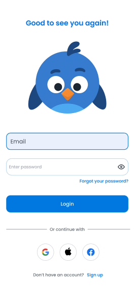 Tela de login